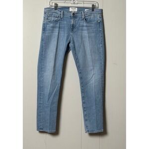 Frame Denim Women's Le Garcon Slim Boyfriend Jeans Light Wash Size 29